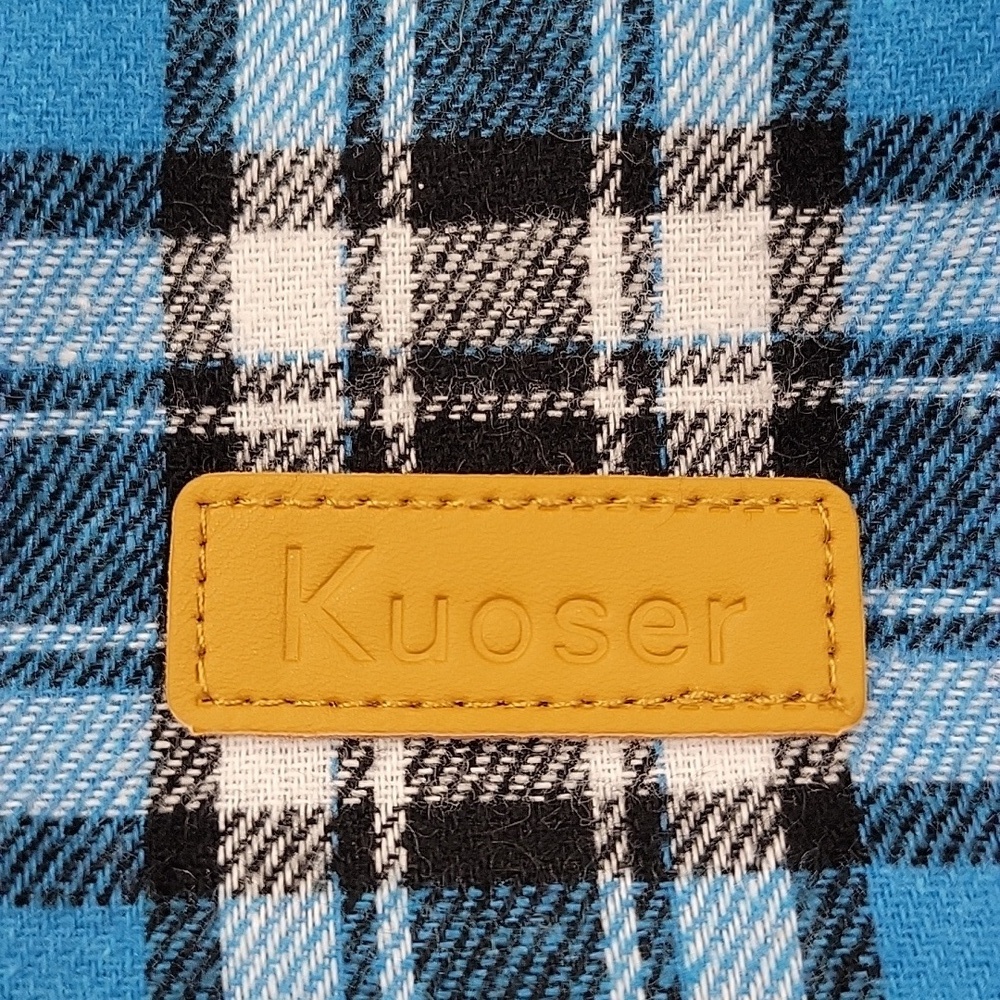 Reversible Black and Blue Plaid Dog Coat NWT - Picture 16 of 16
